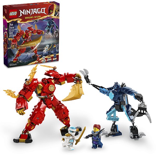 Lego Ninjago Robo Elemental do Fogo do Kai 71808 322pcs