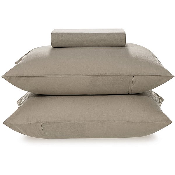 Jogo de Cama Karsten Matiza 160 Fios 3 Peças Queen Marrom