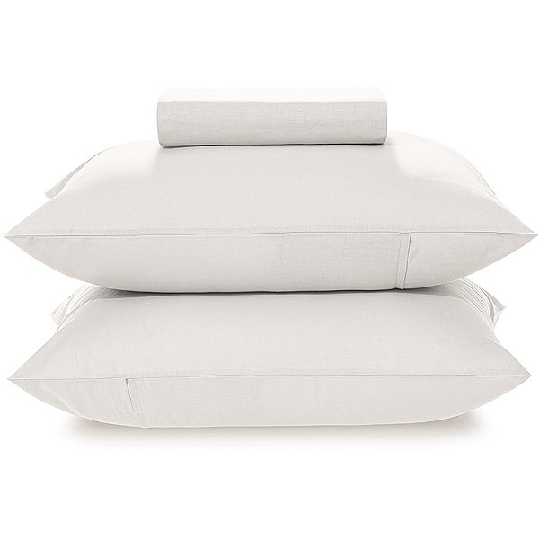 Jogo de Cama Karsten Matiza 160 Fios 3 Peças Queen Branco