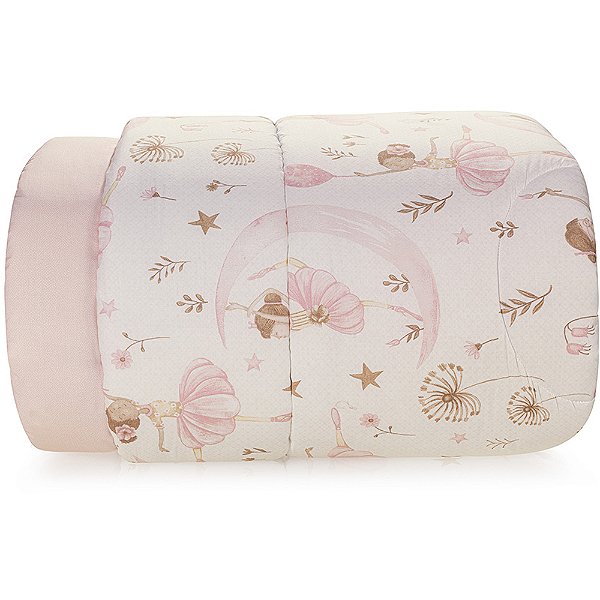 Edredom Karsten Alicia 200 Fios Solteiro Rosa
