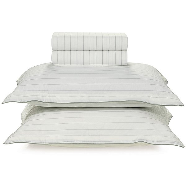 Jogo de Cama Karsten Ananda 200 Fios 4 Peças Queen Branco