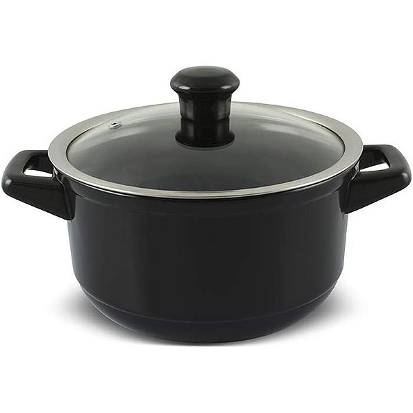 Caçarola Ceraflame Duo 20cm 2500ml Preto