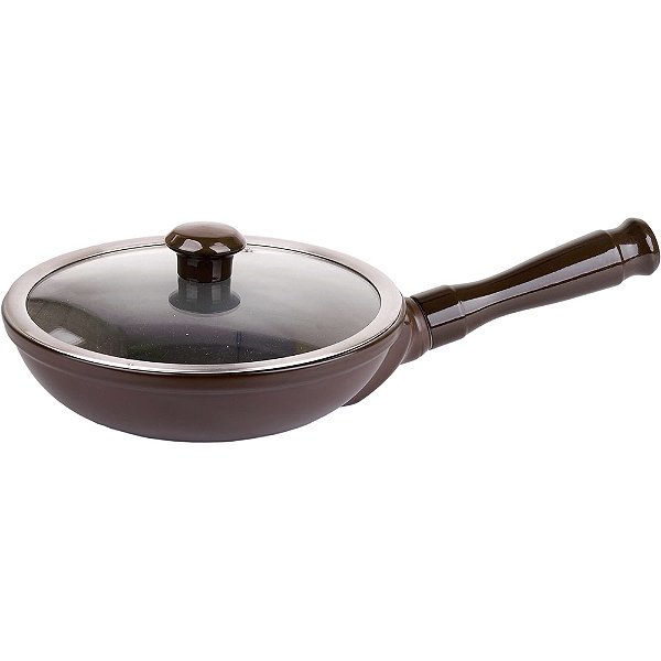 Frigideira Ceraflame Duo 22cm 1000ml Marrom Chocolate
