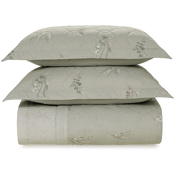 Jogo de Colcha Karsten Lívia 200 Fios Bordado 3 Peças Queen