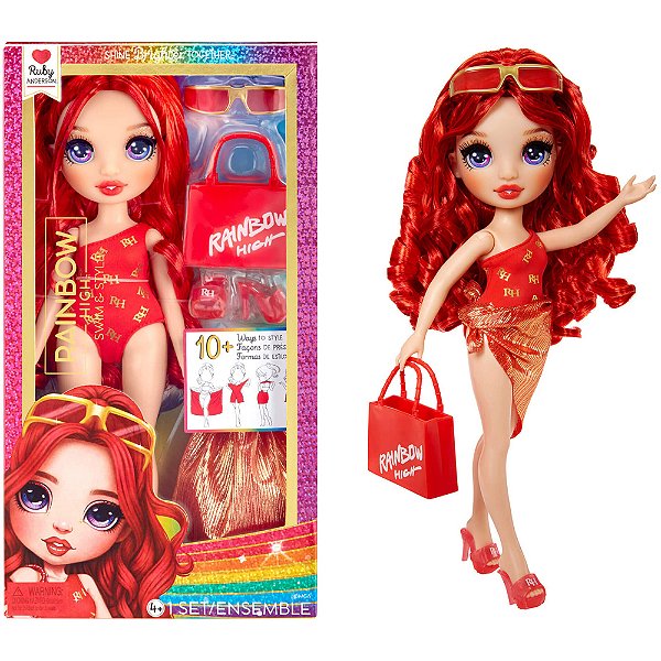 Boneca Rainbow High Swim Style Ruby Anderson
