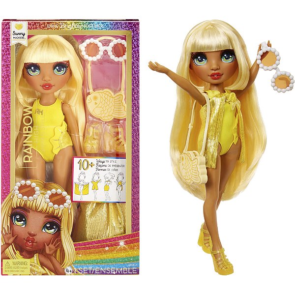 Boneca Rainbow High Swim Style Sunny Madson
