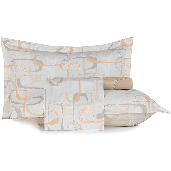 Jogo de Cama Altenburg Homesickness TA 4 Peças Queen Bege