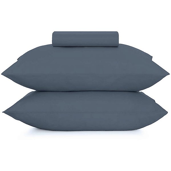 Jogo de Cama Altenburg Liso TA 3 Peças Casal Azul