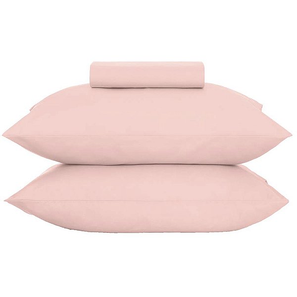 Jogo de Cama Altenburg Liso TA 3 Peças Queen Rosa