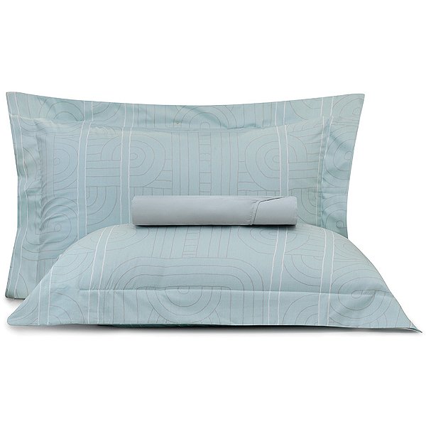 Jogo de Cama Altenburg Ocean Line 200 Fio 3 Peças Queen Azul
