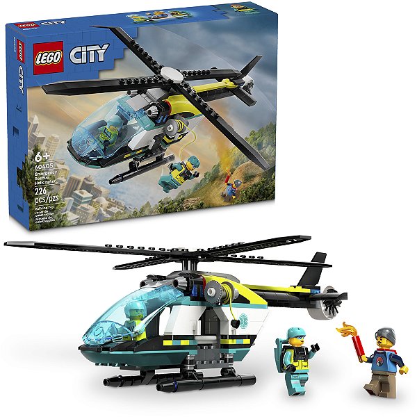 Lego City Helicoptero de Resgate de Emergencia 60405 226pcs
