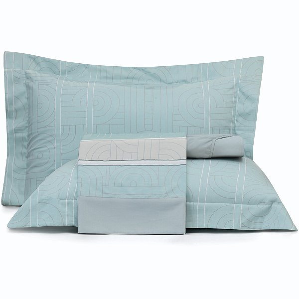 Jogo de Cama Altenburg Ocean Line 200 Fios 4 Peças Casal