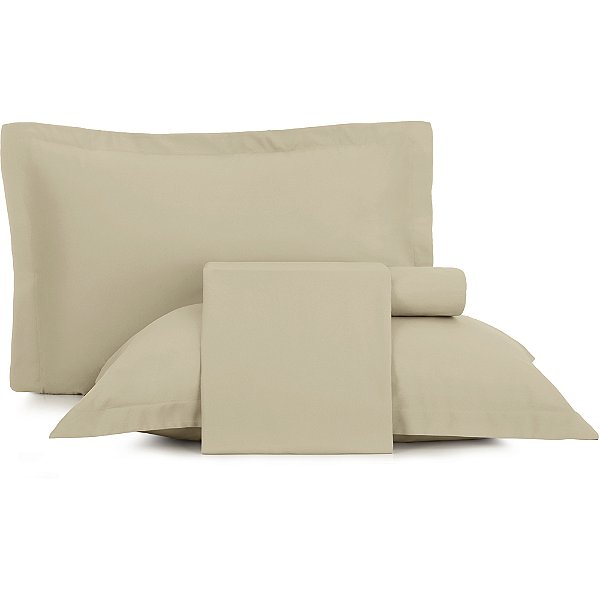 Jogo de Cama Altenburg Basic TA 4 Peças Casal Bege