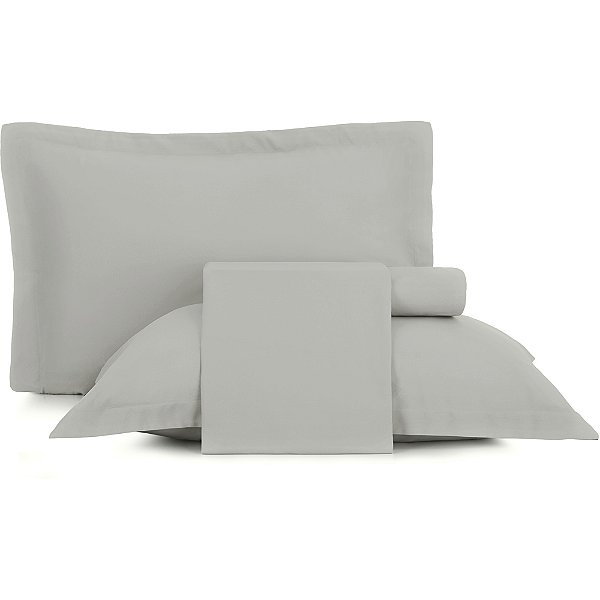 Jogo de Cama Altenburg Ciment 4 Peças TA Casal Cinza