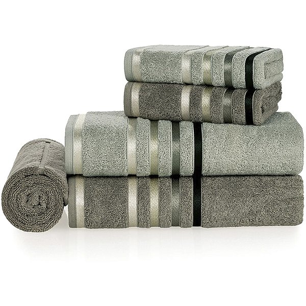 Jogo de Toalha Banho Karsten Felpudo Lumina 5 Peças Verde