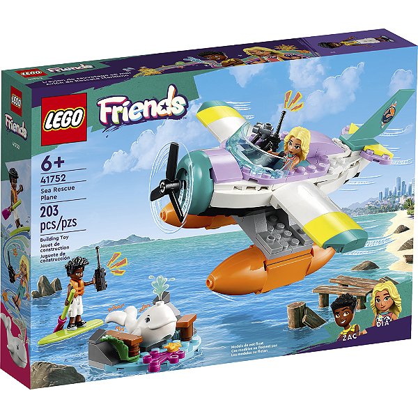 Lego Friends Avião de Resgate Maritimo 41752 com 203pcs