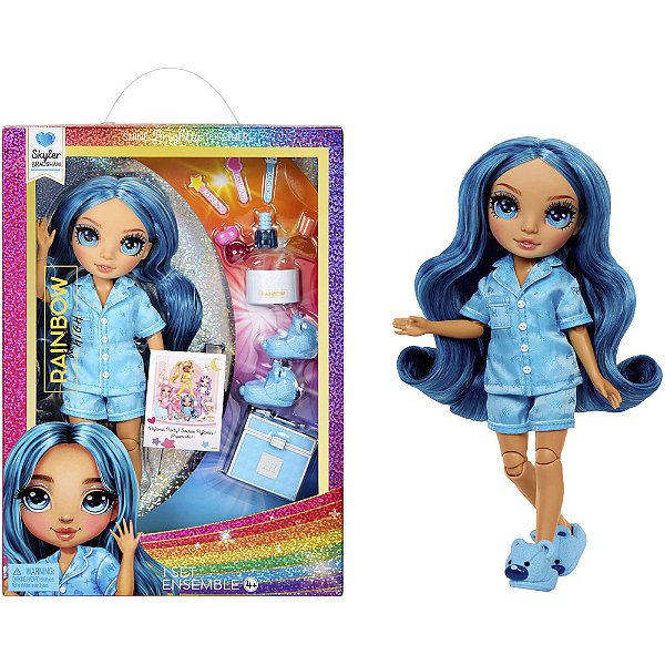 Boneca Rainbow High Junior Festa do Pijama Skyler