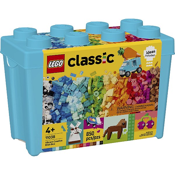 Lego Classic Caixa de Peças Criativas Vibrantes 11038 850pcs