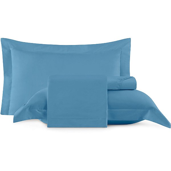 Jogo de Cama Altenburg Niagra TA 4 Peças Queen Azul