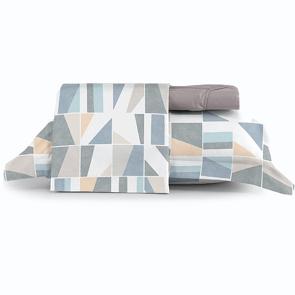 Jogo de Cama Altenburg Ecletic TA 3 Peças Solteiro Cinza