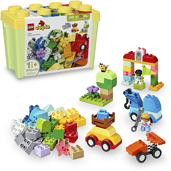 Lego Duplo Caixa de Peças Carros e Caminhões 10439 com 80pcs