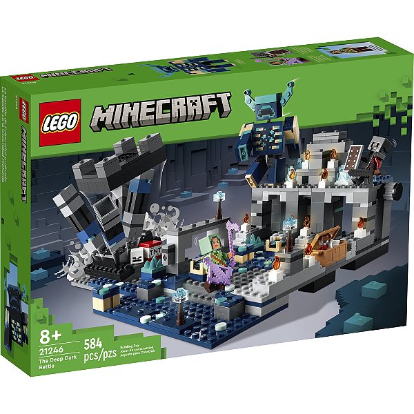 Lego Minecraft A batalha Escura Profunda 21246 com 584pcs