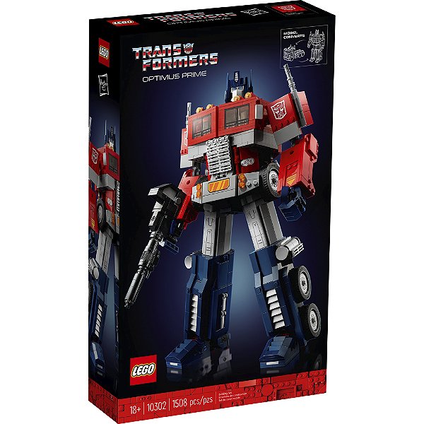 Lego Icons Optimus Prime 10302 com 1508pcs
