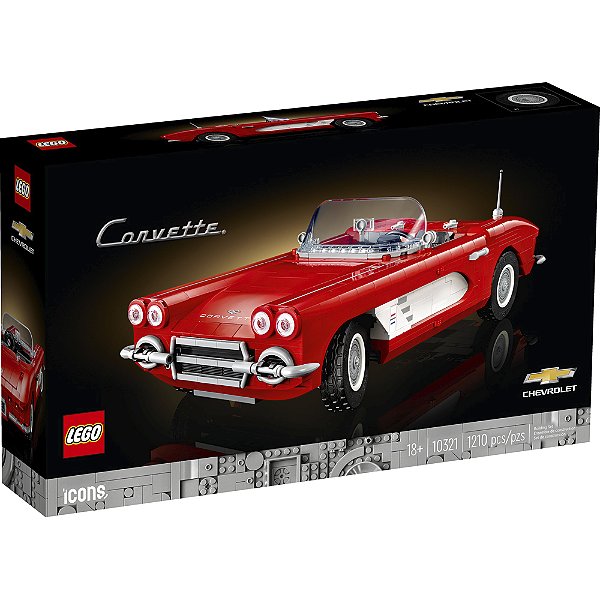 Lego Icons Corvette 10321 com 1210pcs