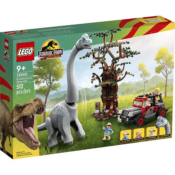 Lego Jurassic World Descoberta Braquiossauro 76960 com 512pc