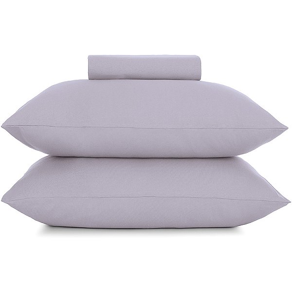 Jogo de Cama Altenburg Mescla Malha 3 Peças Queen Lilás