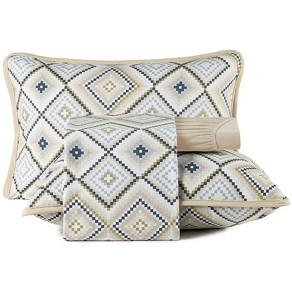 Jogo de Cama Altenburg Tunis Malha 4 Peças Queen Bege