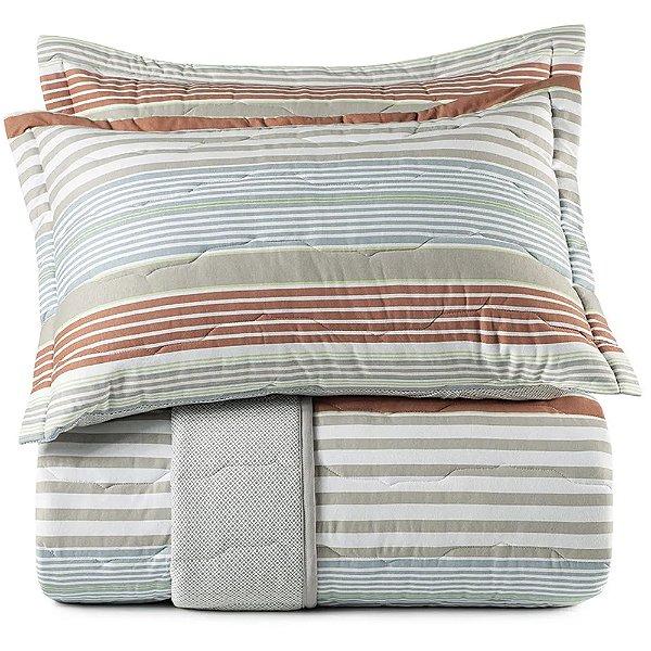 Jogo de Colcha Altenburg Frizante Malha 3 Peças Queen Cinza