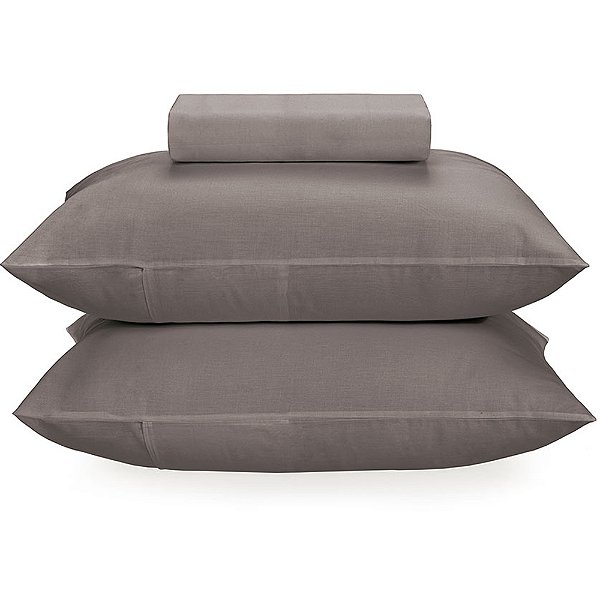 Jogo de Cama Karsten Matiza 160 Fios 3 Peças Casal Cinza