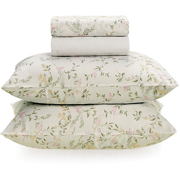 Jogo de Cama Karsten Natalie 160 Fios 4 Peças Casal Bege