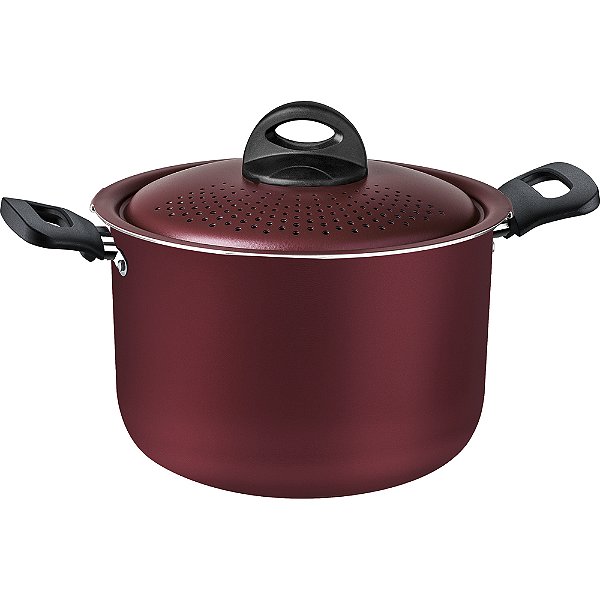 Espagueteira Tramontina Loreto 22cm 5700ml Vermelho