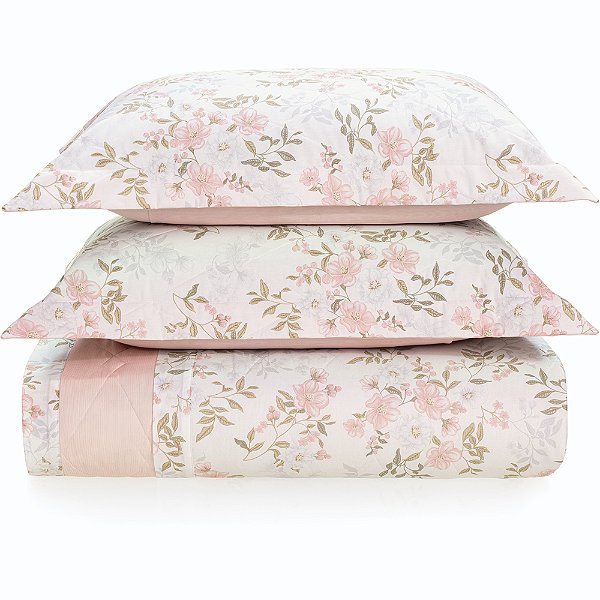 Jogo de Colcha Karsten Paloma 200 Fios 3 Peças Queen Branco