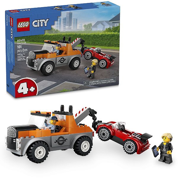 Lego City Caminhão de Reboque e Carro 60435 com 101pcs
