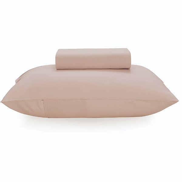 Jogo de Cama Karsten Matiza 160 Fios 2 Peças Solteiro Rosa