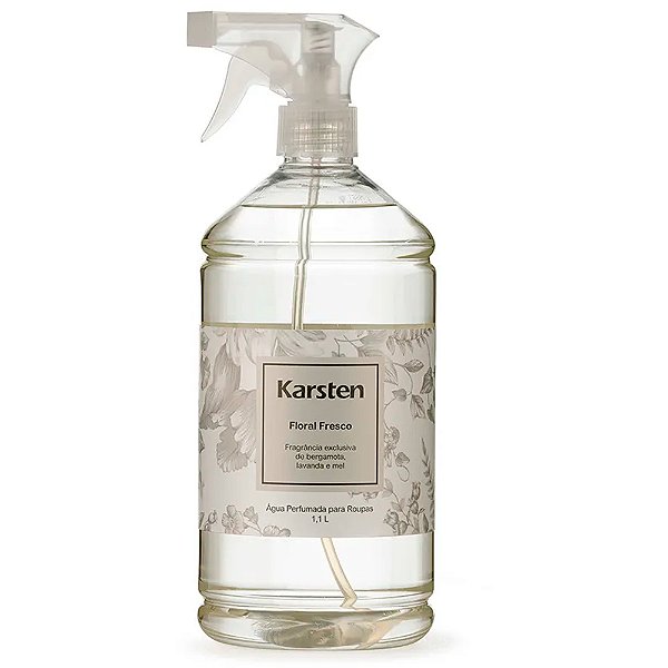 Água Perfumada Karsten Floral Fresco 1100ml para Roupas
