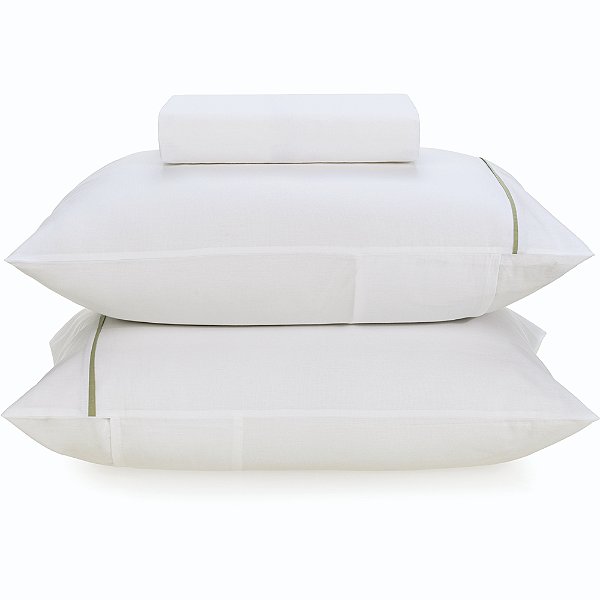 Jogo de Cama Karsten Noah 160 Fios 3 Peças Queen Branco