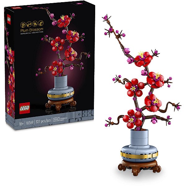 Lego Botanical Flor De Ameixeira 10369 com 327pcs