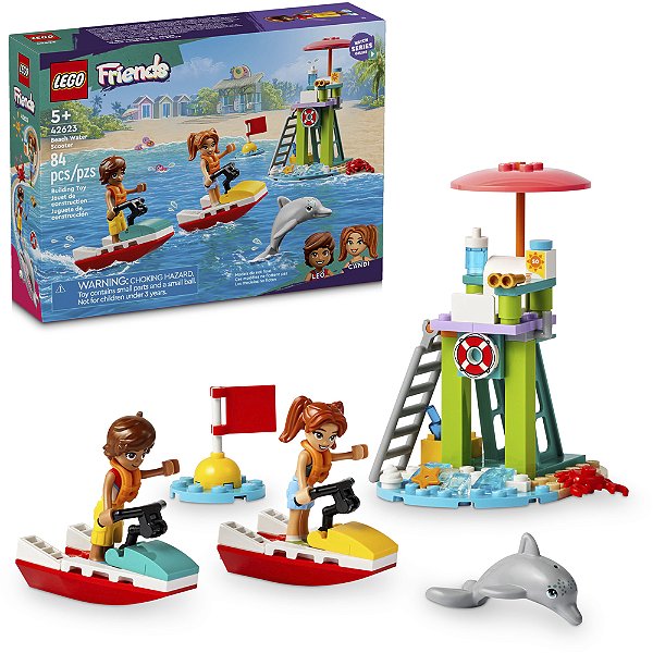Lego Friends Moto Aquatica de Praia 42623 com 84pcs