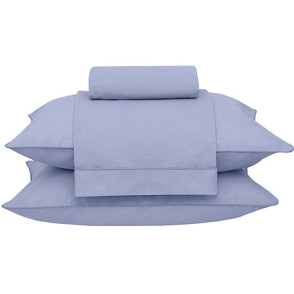 Jogo de Cama Buddemeyer Basic 180 Fios 4 Peças Queen Azul