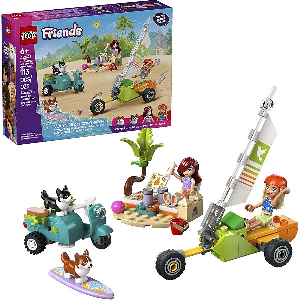 Lego Friends Aventura Cão Surfista 42641 com 113pcs