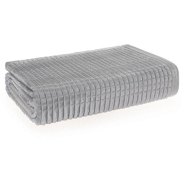 Manta Karsten Lima Fleece Casal Cinza Metal