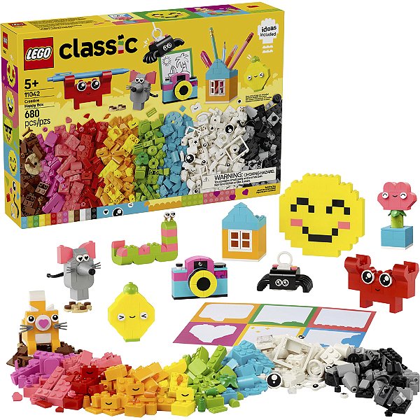 Lego Classic Caixa Criativa Feliz 11042 com 680 peças