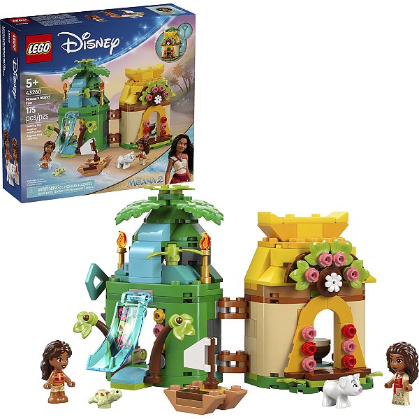 Lego Disney Princess Diversão Ilha Vaiana 43260 com 175 peça