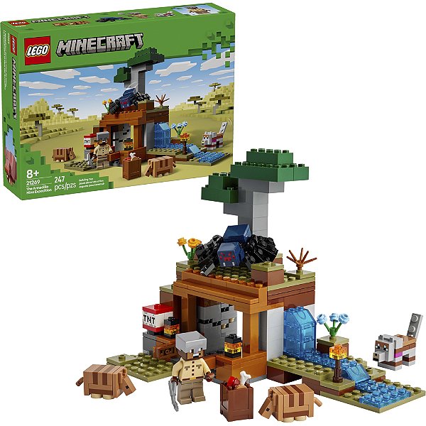 Lego Minecraft A Expedição na Mina do Tatu 21269 com 247pcs