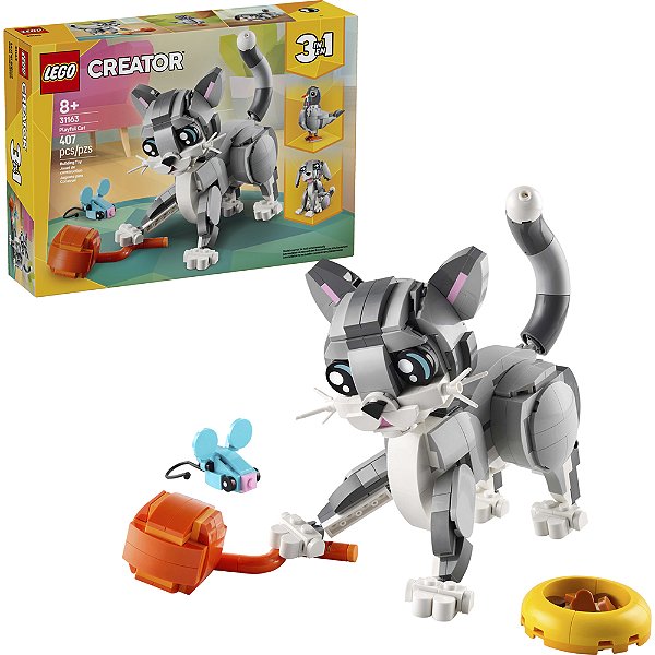 Lego Creator Gato Brincalhão 31163 com 407pcs