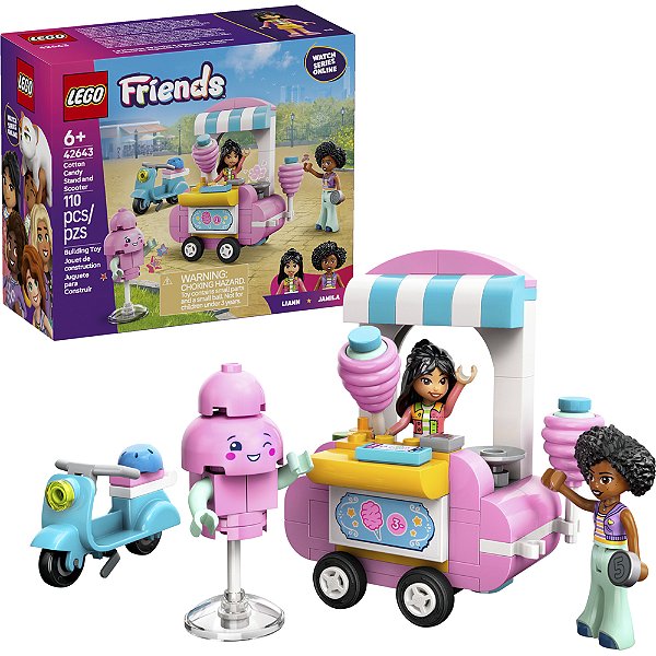 Lego Friends Barraca de Algodão Doce e Moto 42643 com 110pcs